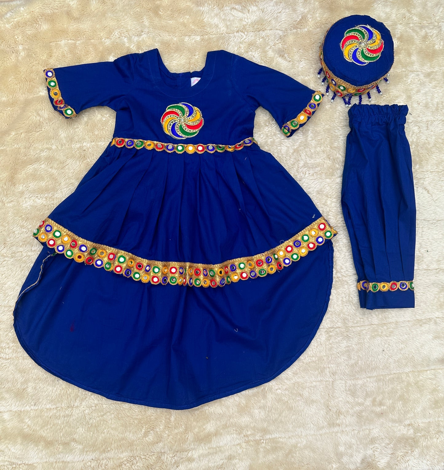 Royal blue Pathani Frock