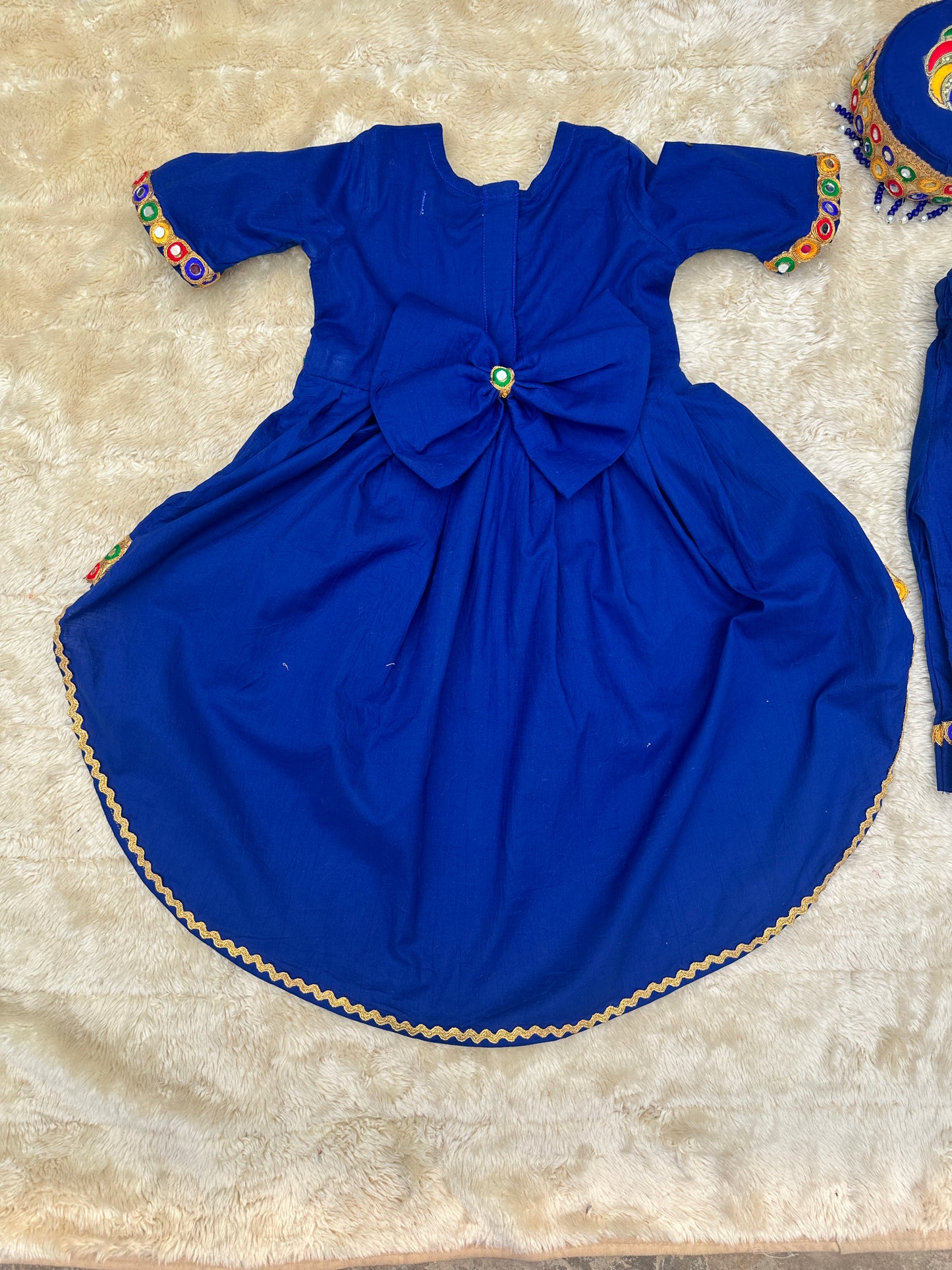 Royal blue Pathani Frock