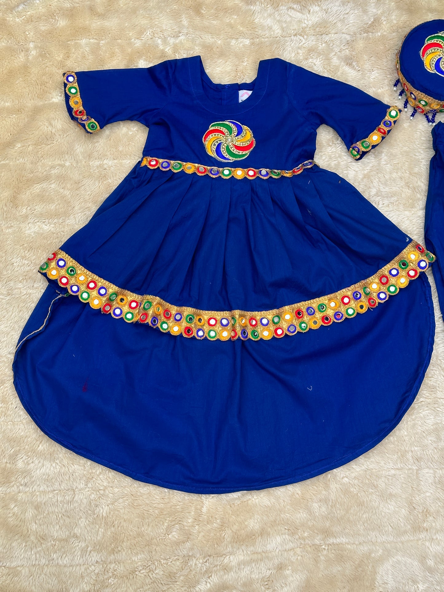 Royal blue Pathani Frock