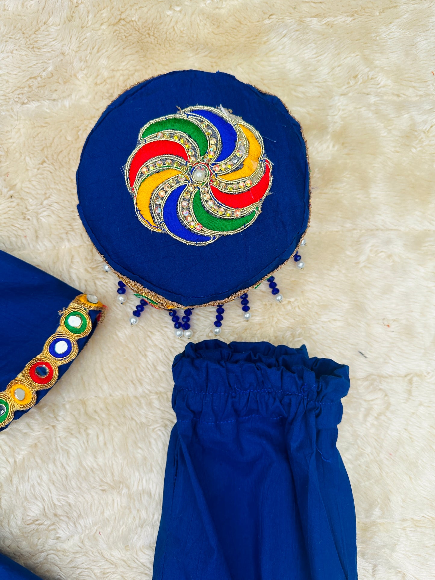 Royal blue Pathani Frock